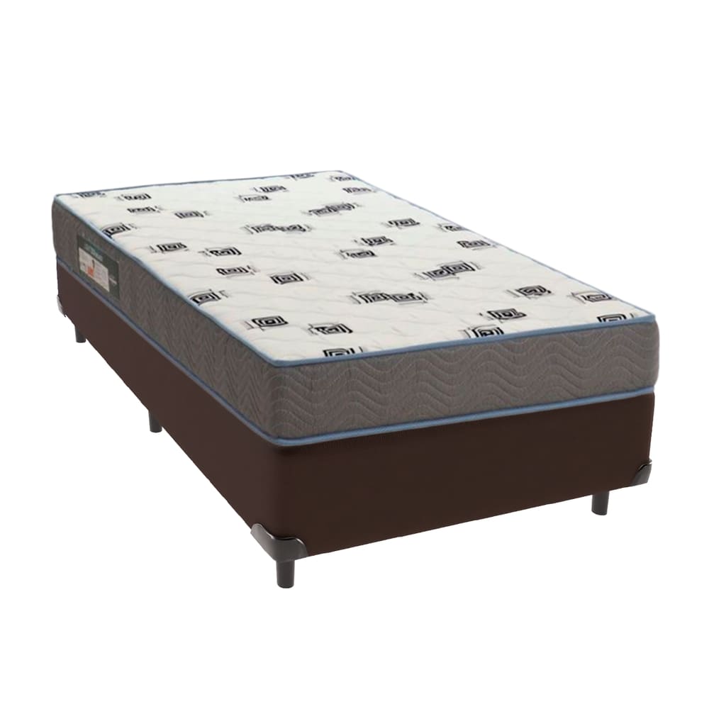 Cama Box Solteiro Ortobom D33 Light Bege