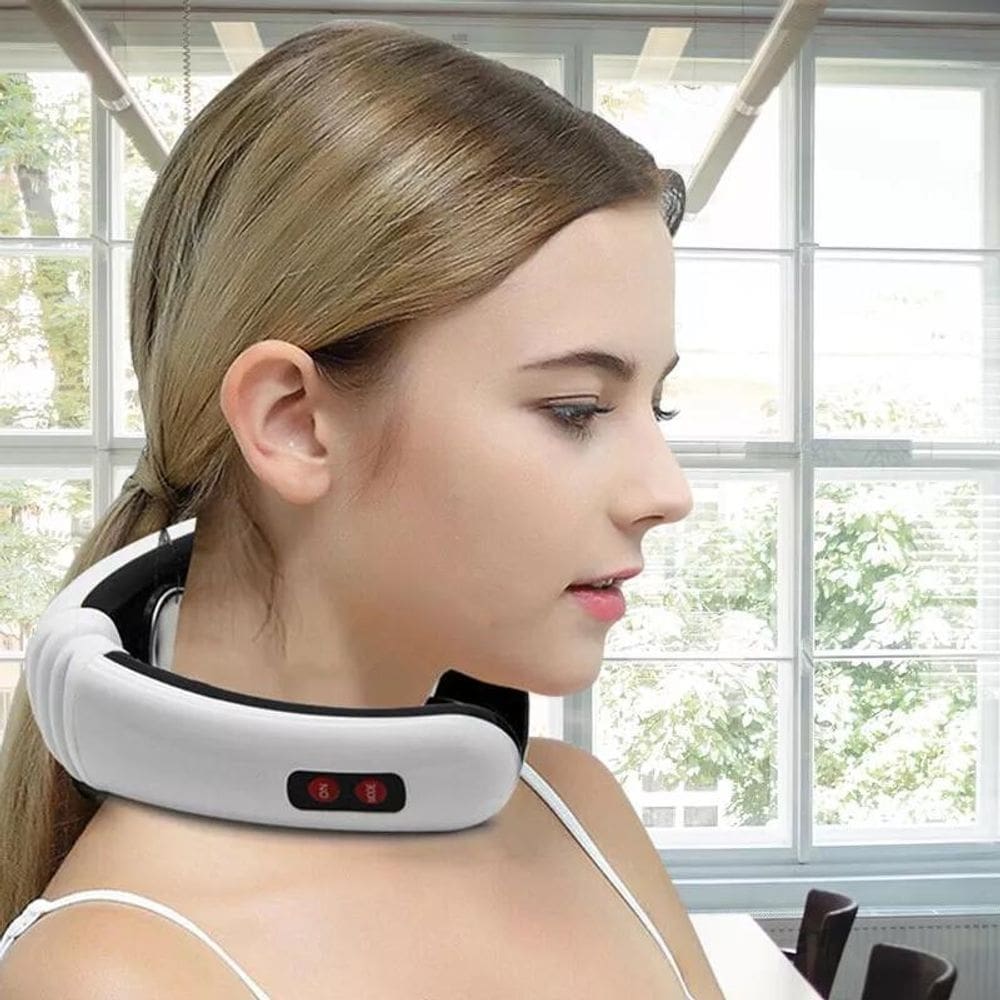 Massageador elétrico coluna cervical de fisioterapia
