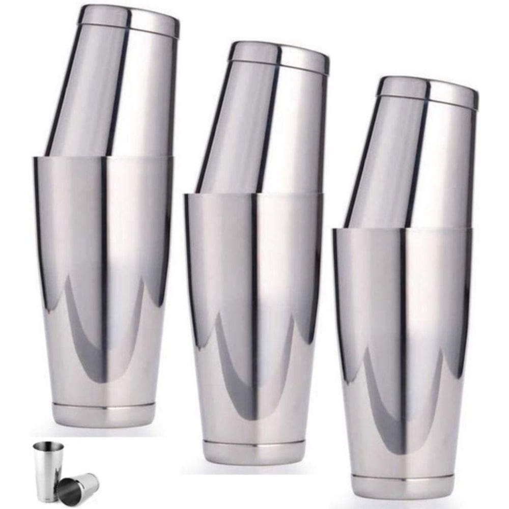 3 coqueteleiras barpro profissional boston inox coquetel pro