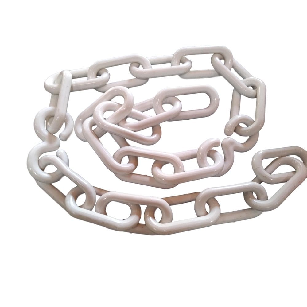 Corrente plastica chuva isolamento 10 mt tamanho g branca