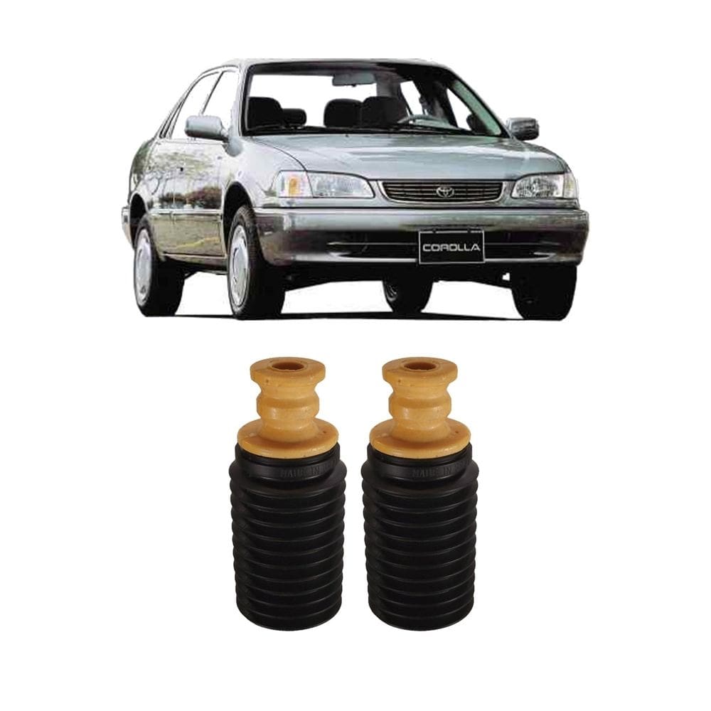 Par batente coifa amortecedor dianteiro corolla 1999 2000 01