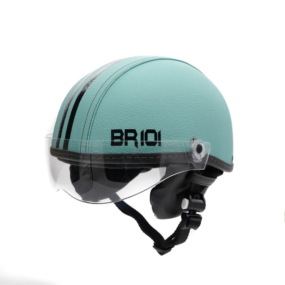 Capacete coquinho scooter elétrica bike turquesa viseira