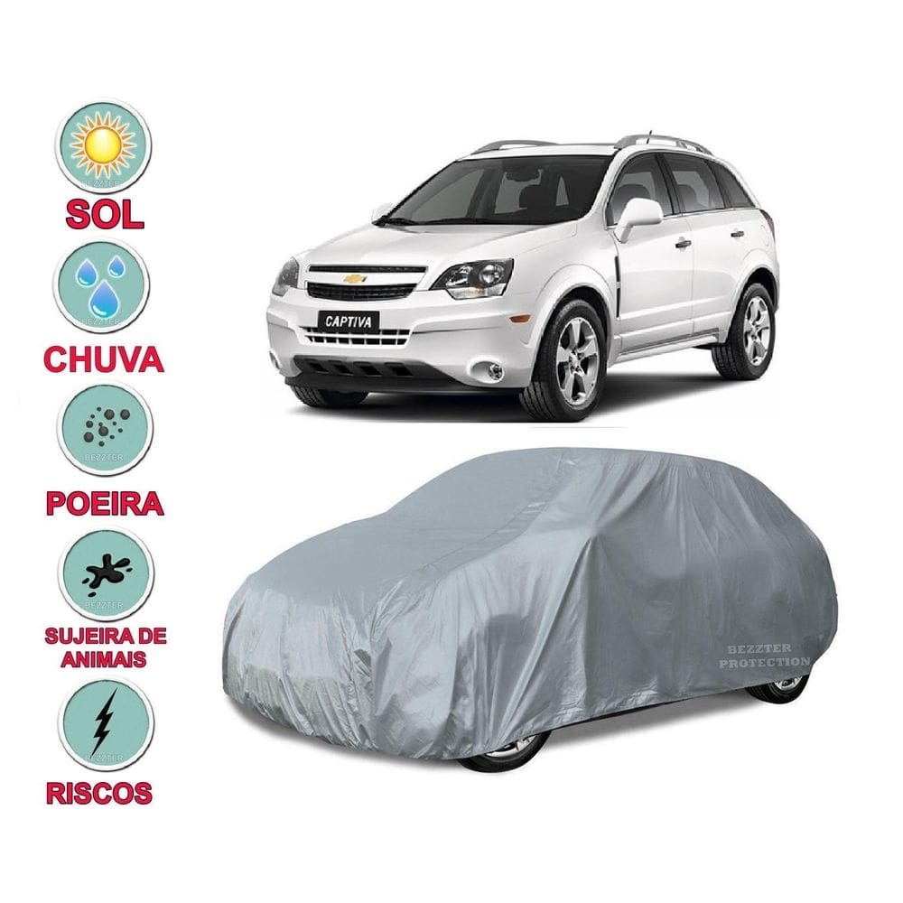 Capa cobrir carro captiva impermeável proteção bezzter