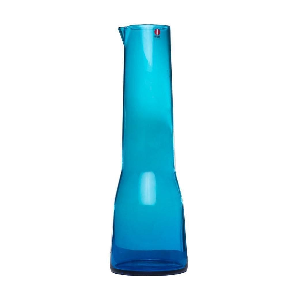 Decanter jarro alto suco vinho azul turquesa 1 litro iittala