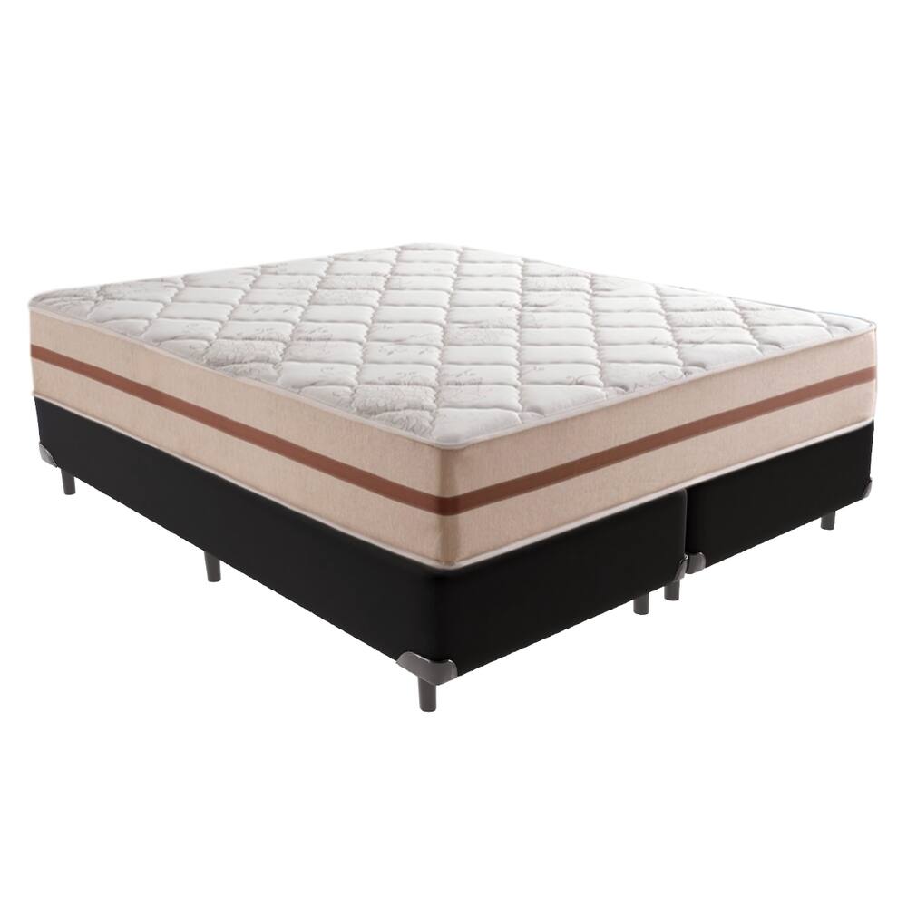 Cama + Box Colchão Queen Classic Anjos