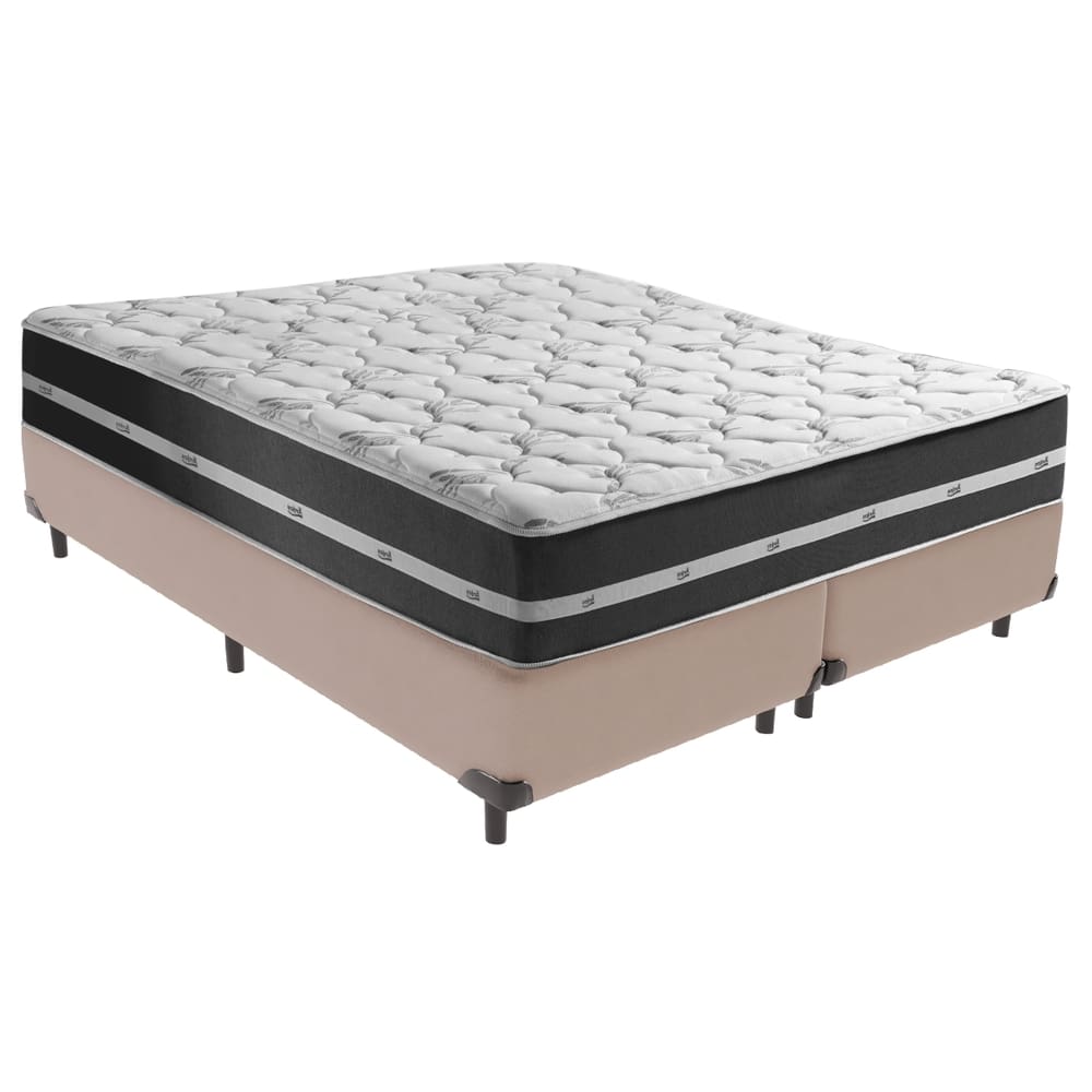 Cama + Box Colchão Queen Classic Anjos
