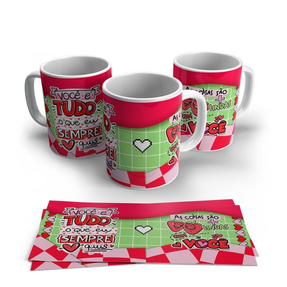 Caneca de Porcelana Dia dos Namorados Modelo 23