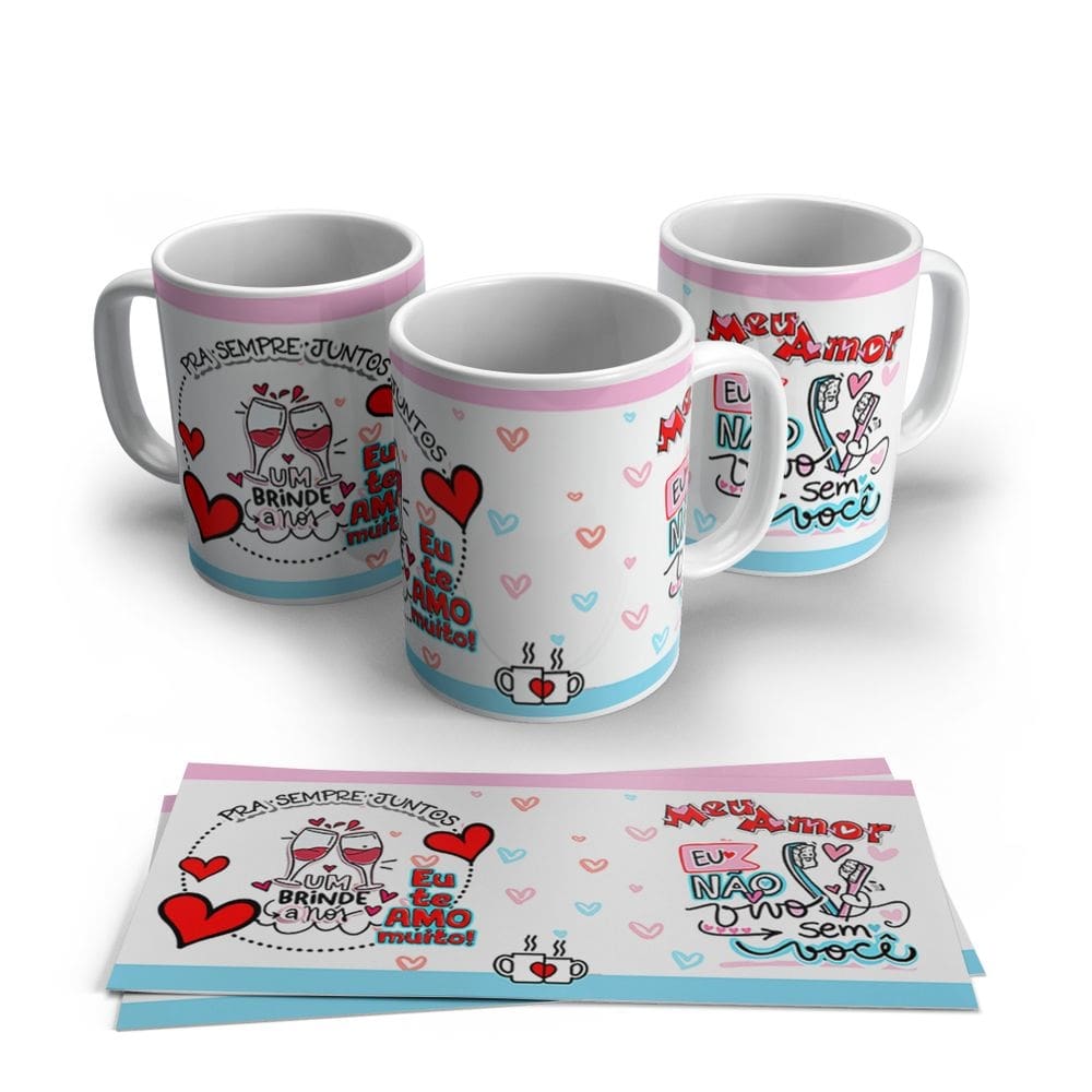 Caneca de Porcelana Dia dos Namorados Modelo 29