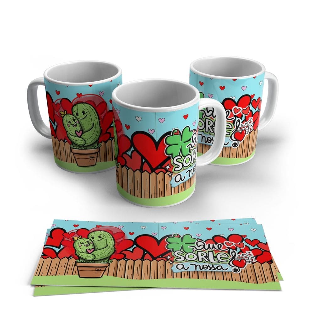 Caneca de Porcelana Dia dos Namorados Modelo 16