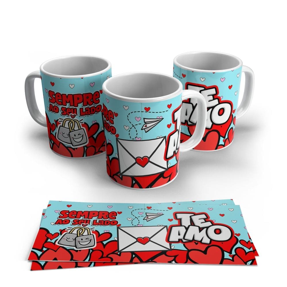 Caneca de Porcelana Dia dos Namorados Modelo 18