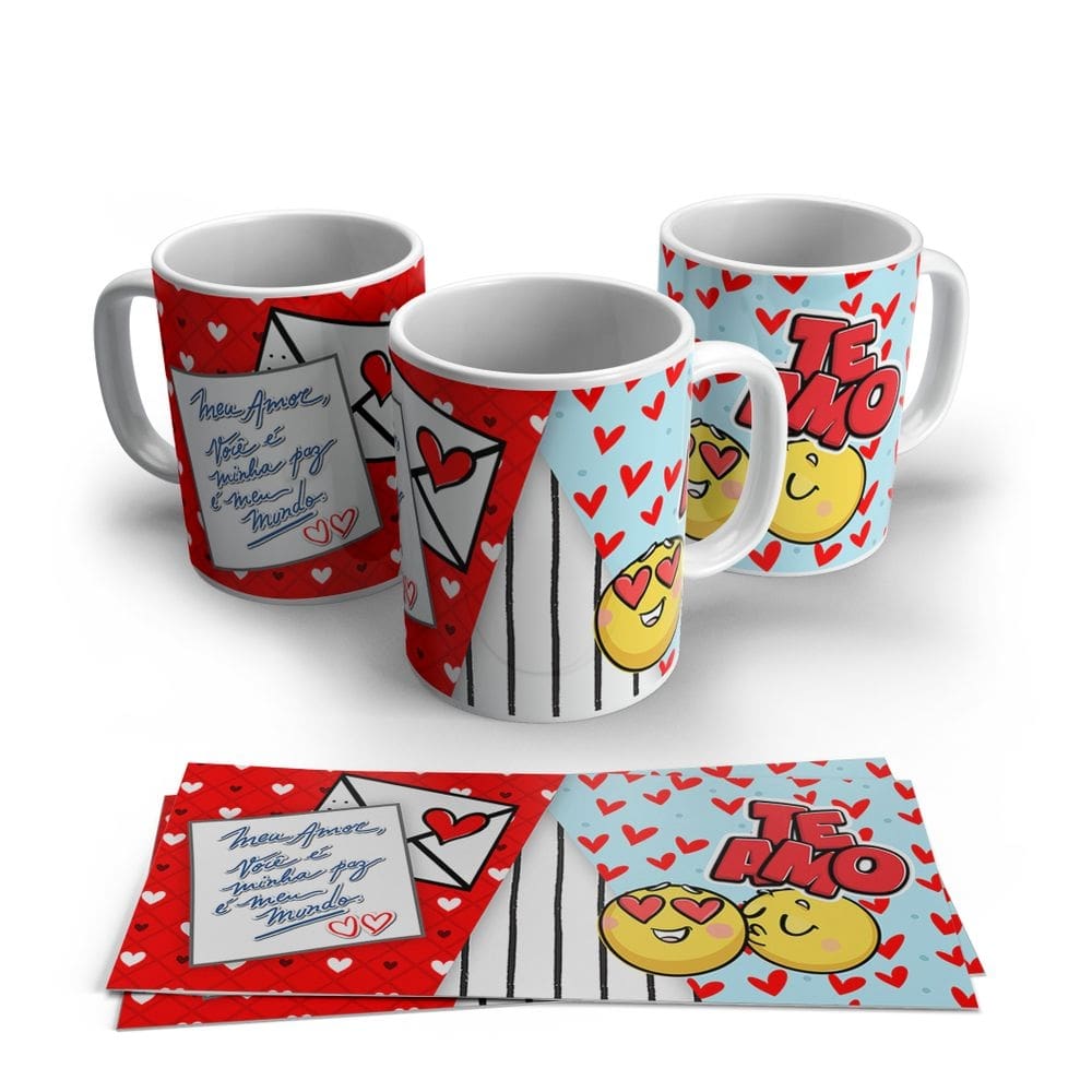 Caneca de Porcelana Dia dos Namorados Modelo 05
