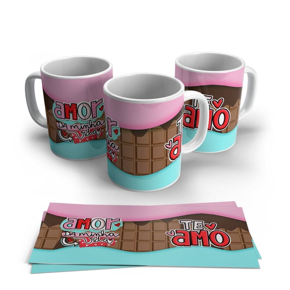 Caneca de Porcelana Dia dos Namorados Modelo 04