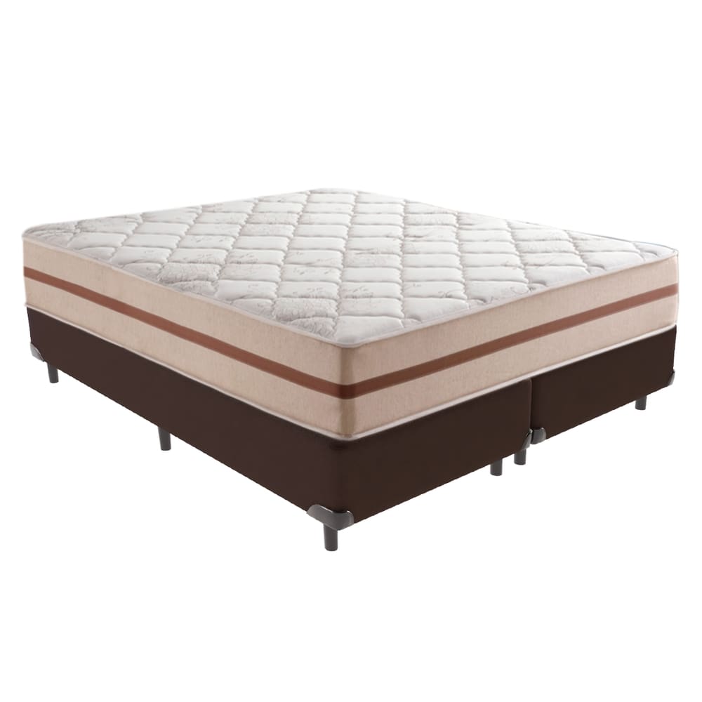 Cama + Box Colchão Queen Classic Anjos