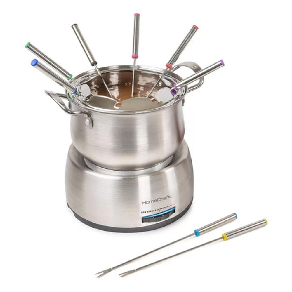 Panela De Fondue Elétrica Inox 2l Com 8 Garfos - Nostalgia