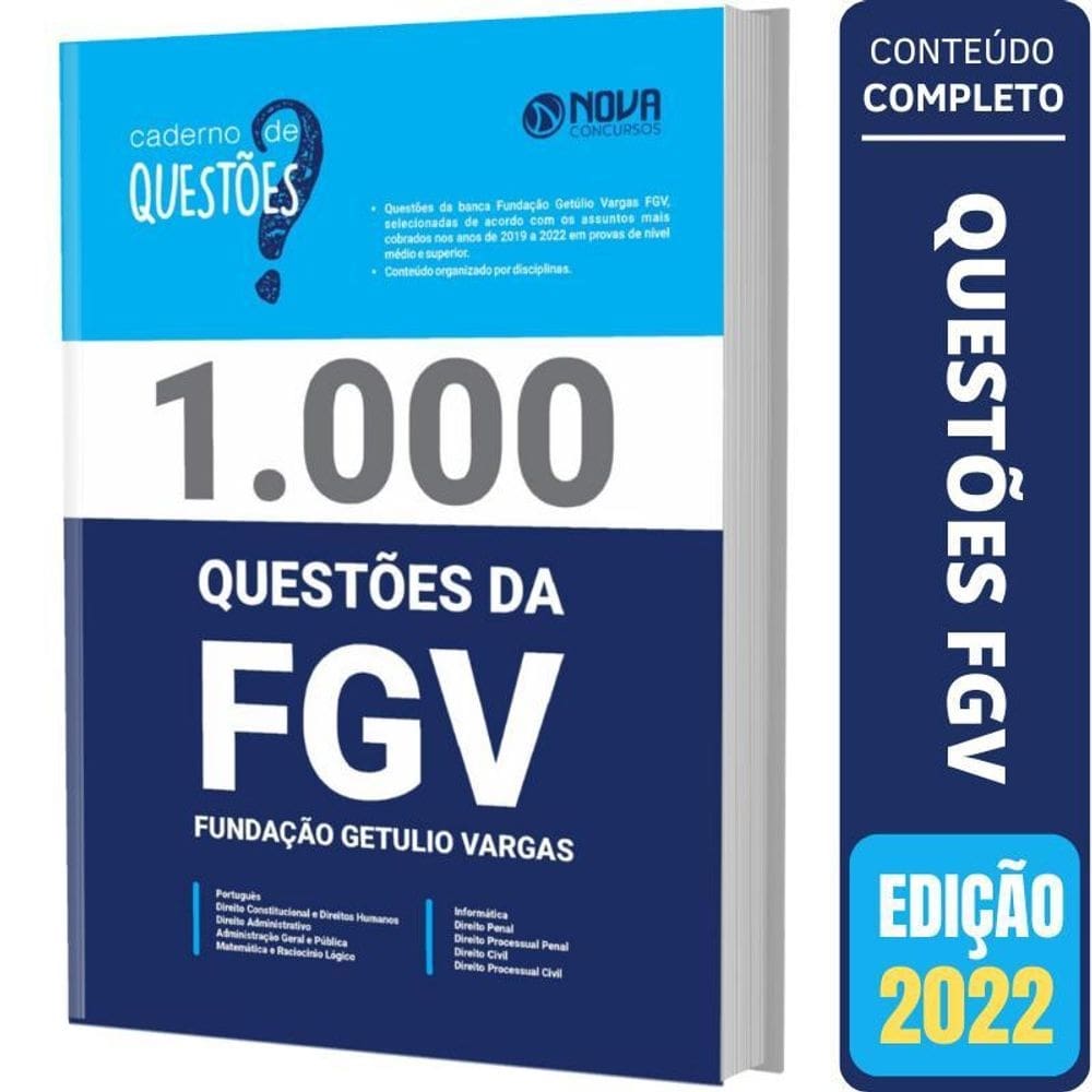 Livro de questões gabaritadas da fgv
