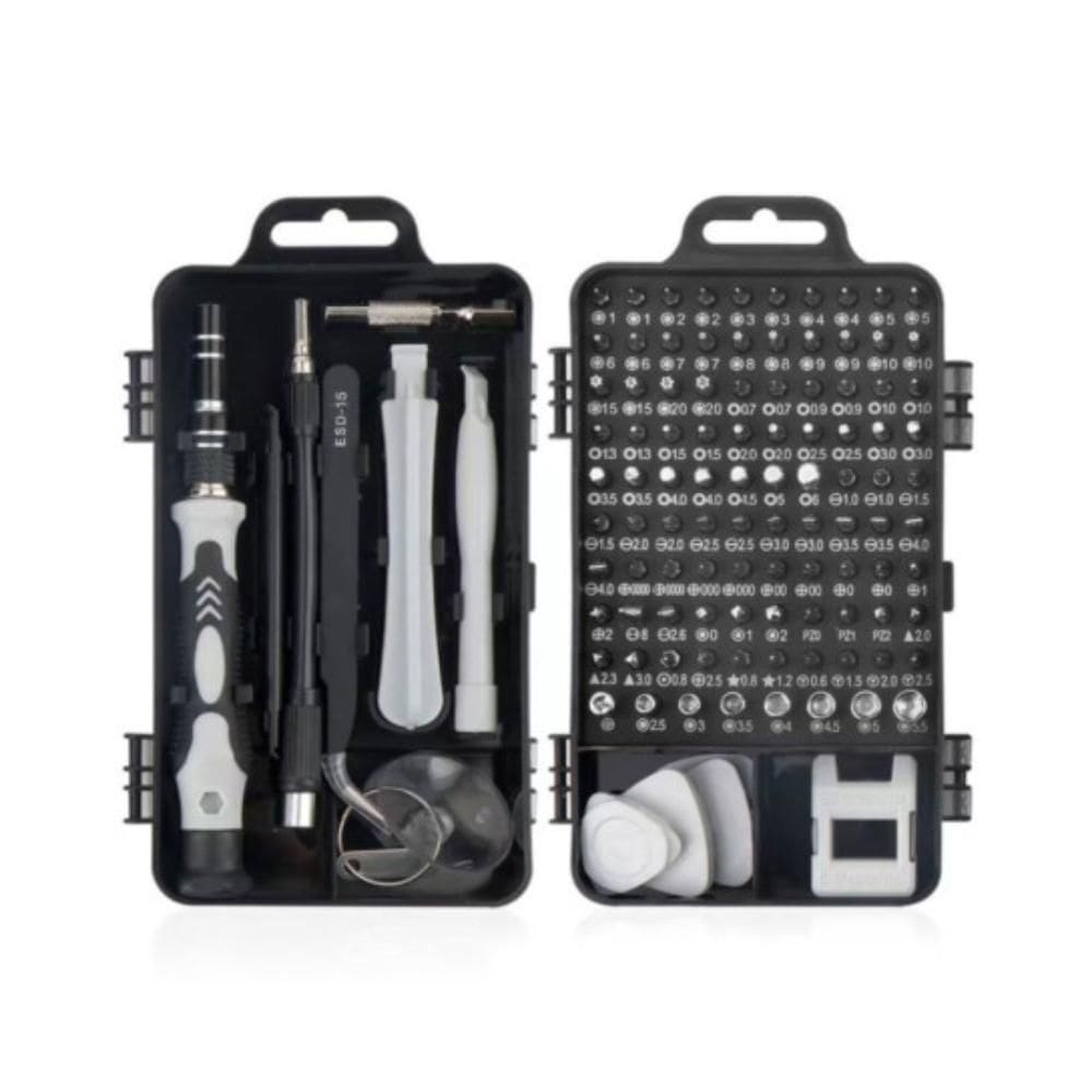Kit chaves precisão manutenção profissional 115 pç magnetico