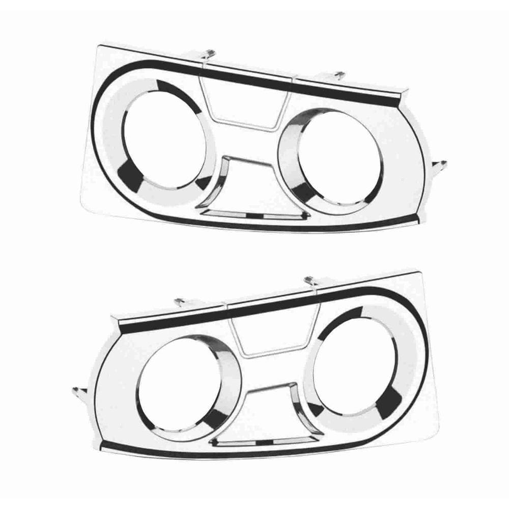 Par moldura farol auxiliar iveco stralis hi-way ap cromado