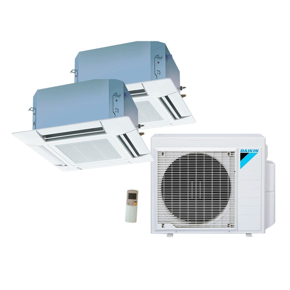 Ar Condicionado Multi Split Cassete 4 Vias Inverter Daikin  2x9000 BTU/h Quente e Frio Monofásico 2MXS18PMVM - 220 Volts