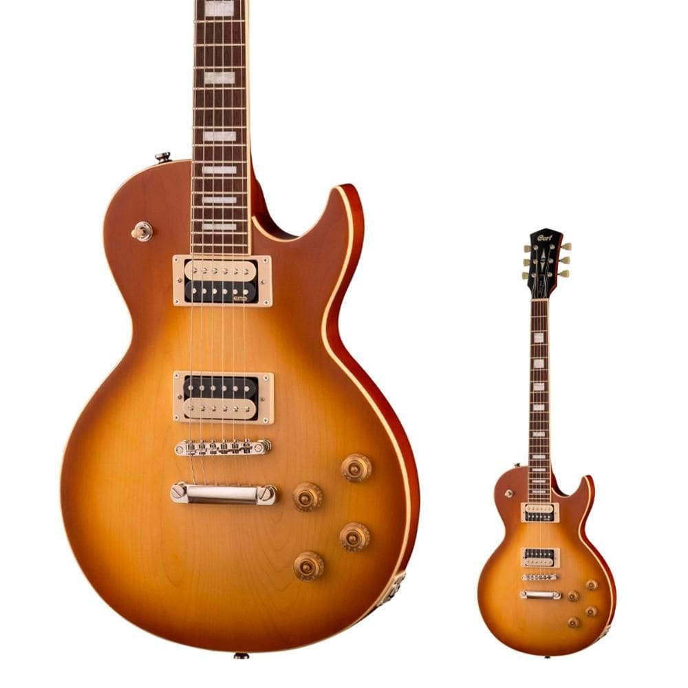Guitarra Les Paul Tampo Maple Cort CR300 ATB Captadores EMG