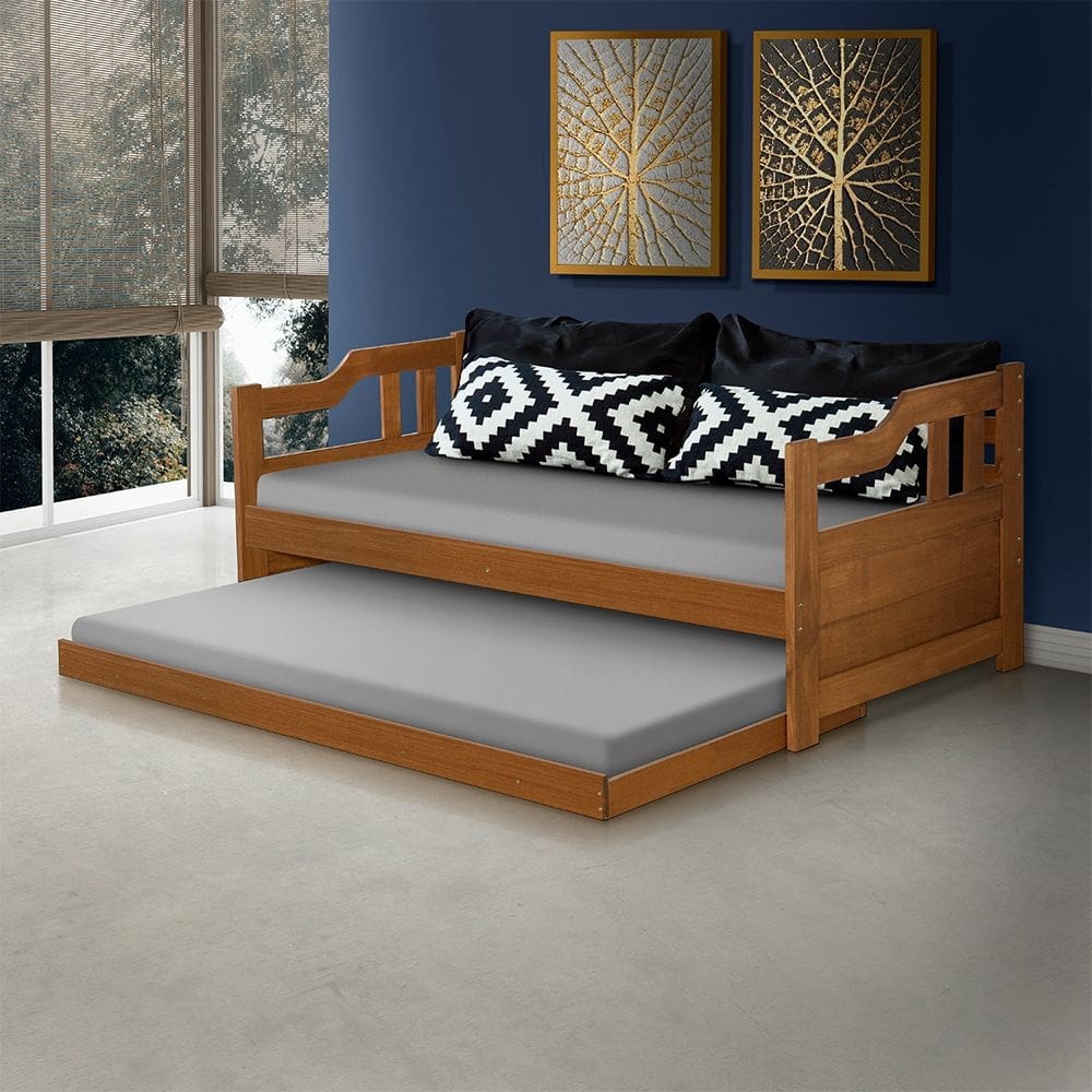 Sofá Cama Atraente Moveis Imbuia