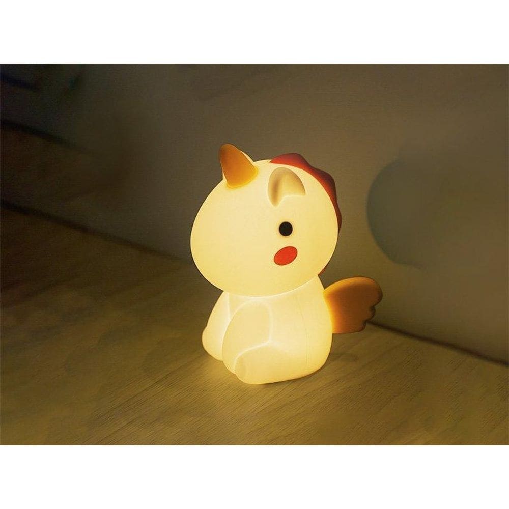 Luminária De Mesa Taschibra Touch Soft Led Unicórnio Uni Rgb