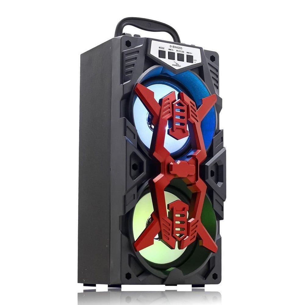 Caixa De Som Bluetooth 10W Grasep D-Bh4205 Vermelha