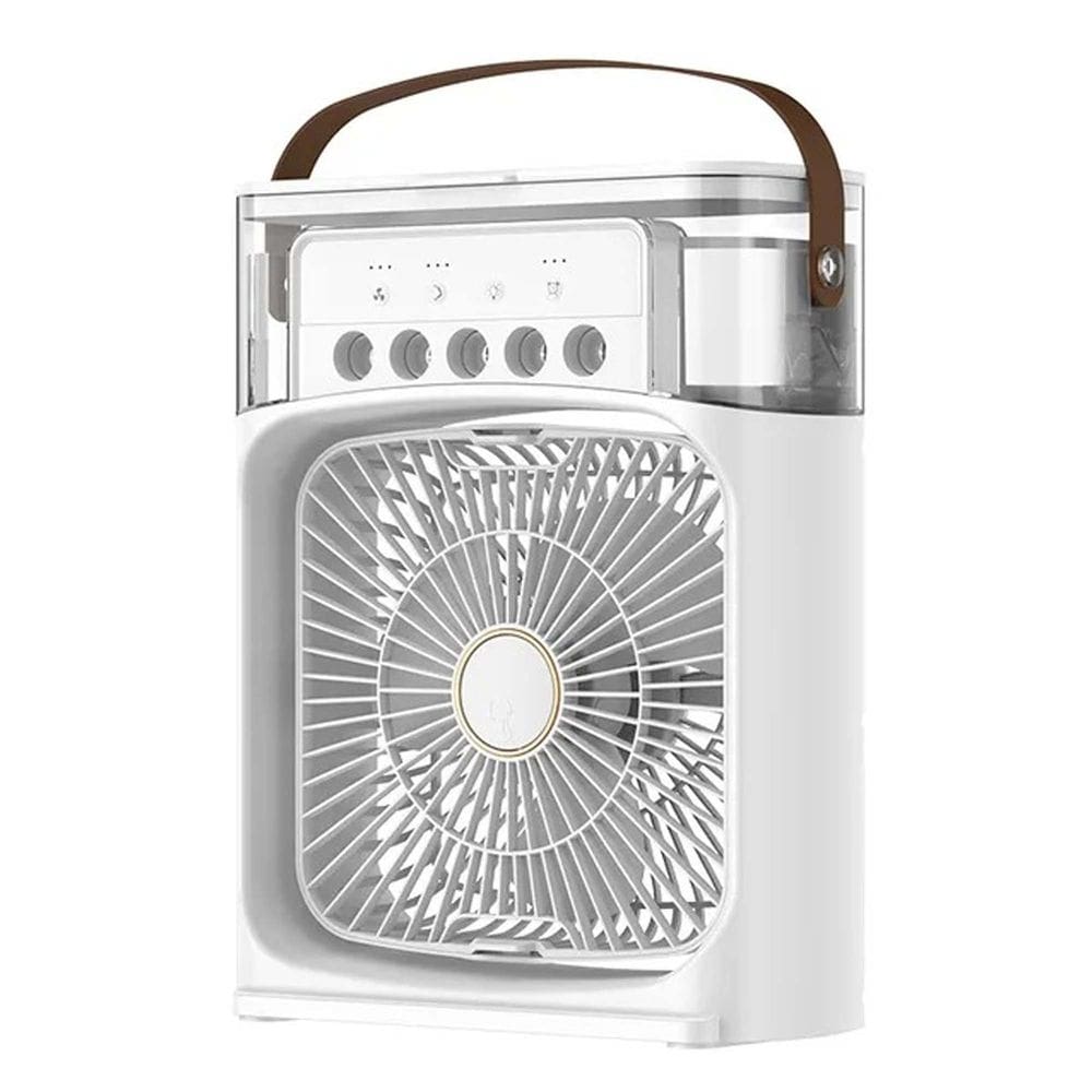 Ventilador Umidificador Climatizador Portátil USB Casa Quarto Mesa Ar Condicionado