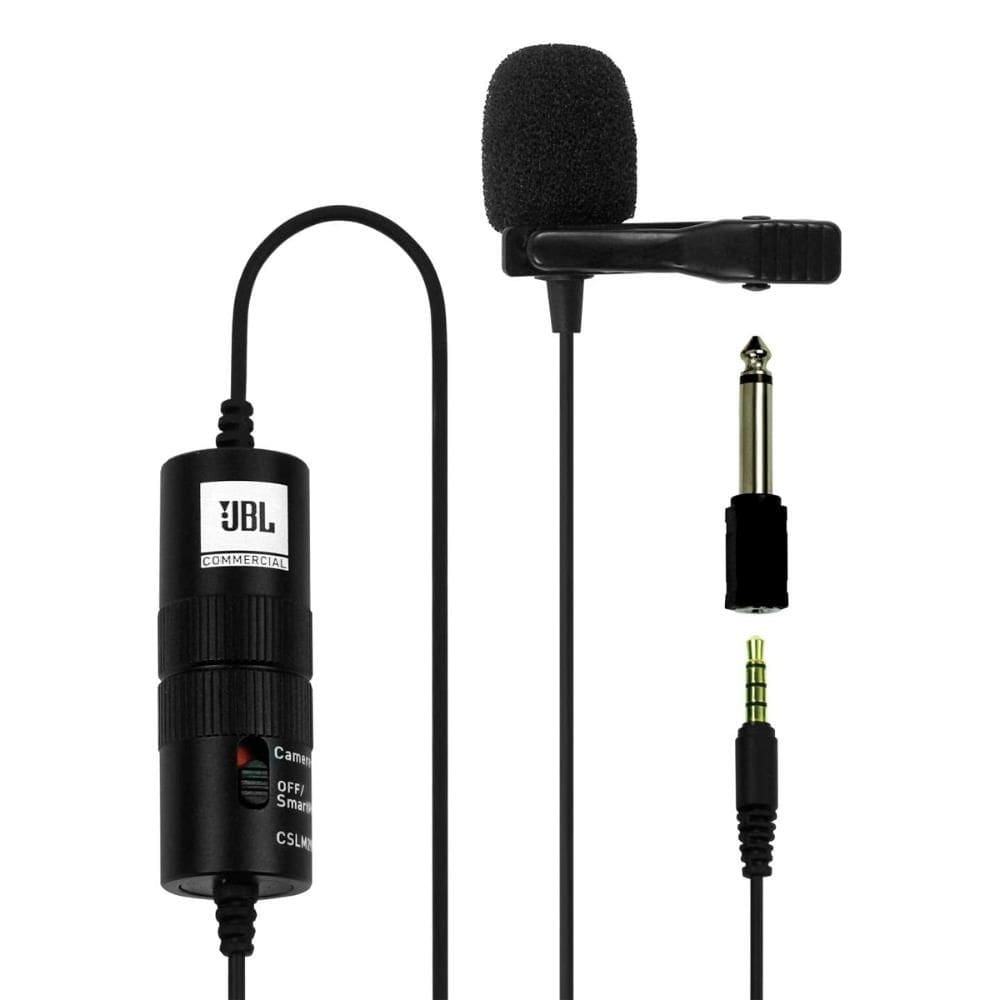 Microfone Lapela com Bateria JBL CSLM20B