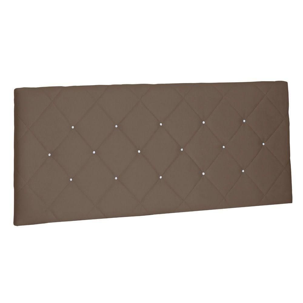 Cabeceira Estofada Box Casal King 195cm Caramelo