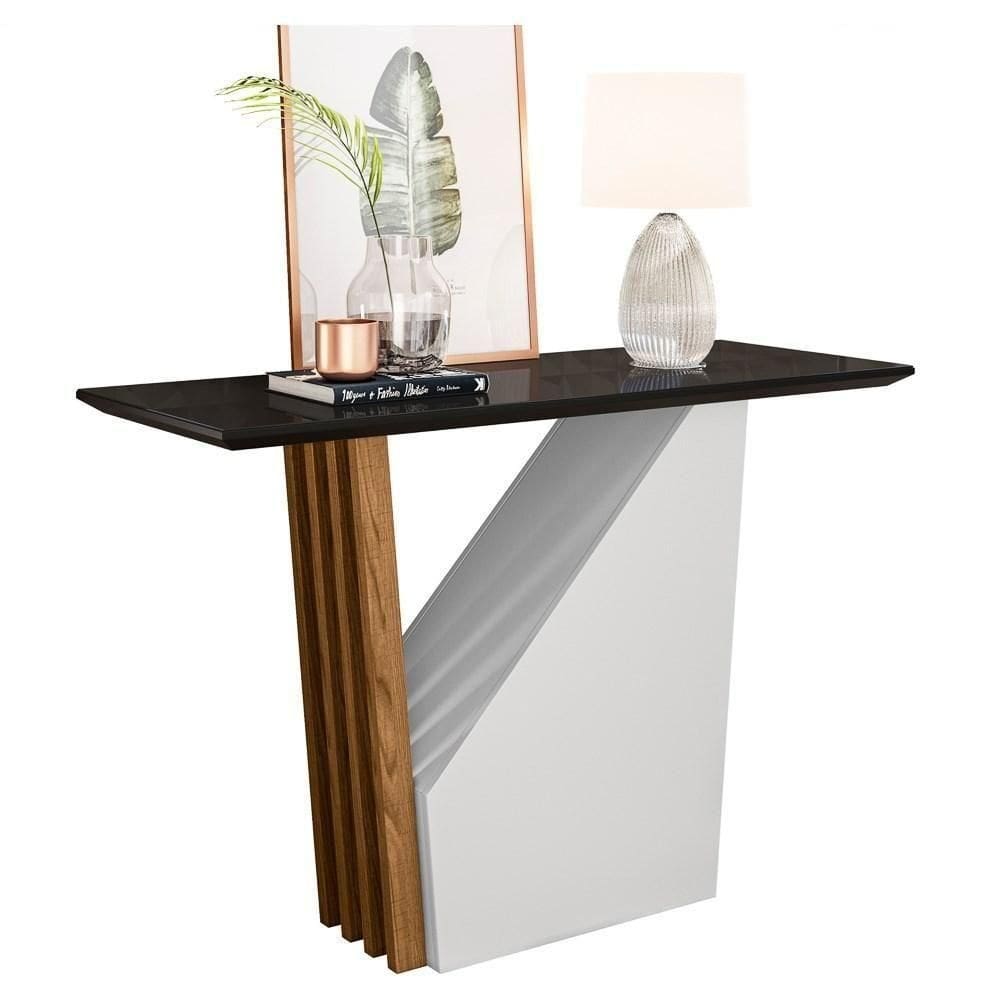 Aparador Para Sala De Estar Venetti N02 Ypê/Preto