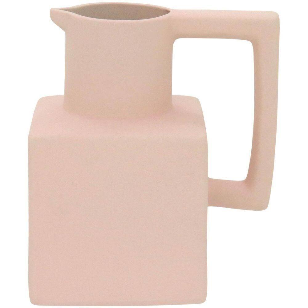 Shape Vaso 14X13X10Cm Cerâmica Rosa