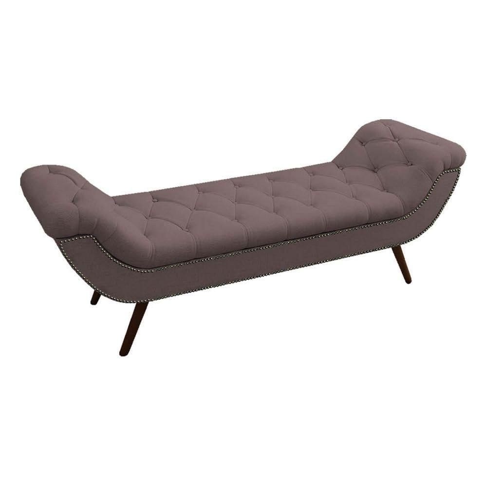 Recamier Divã Odessa P04 195 Cm Suede Rosê