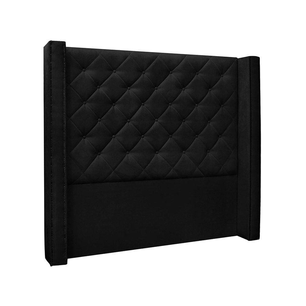 Cabeceira King 195 Cm Vicenza Suede Preto