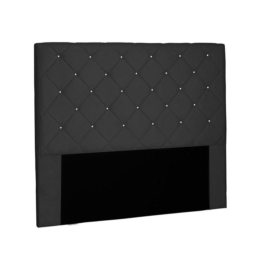 Cabeceira Tania Cama Box Queen 160 Cm Preto