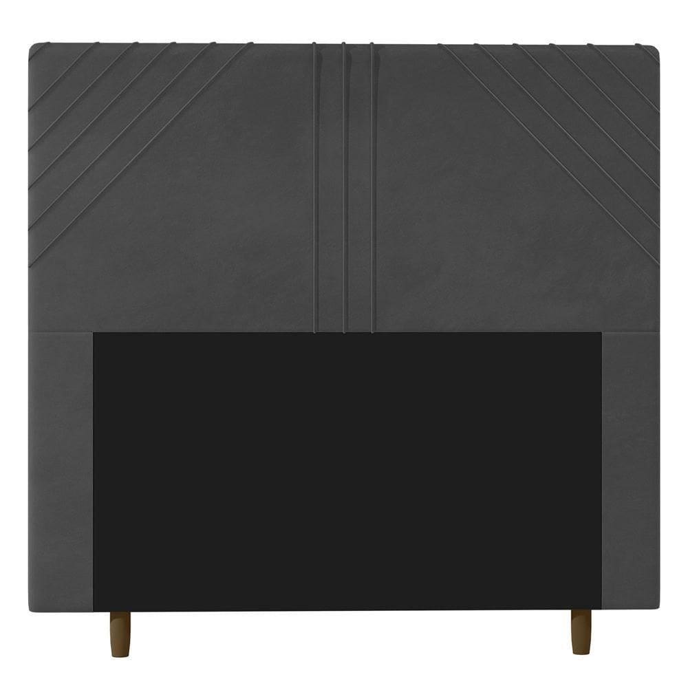 Cabeceira Cama Box Solteiro Lisboa 90Cm Cinza