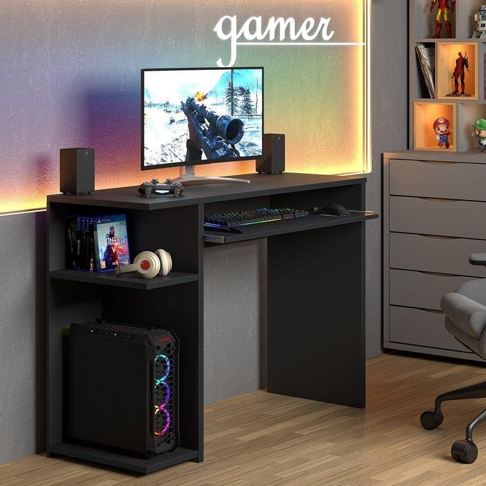 Escrivaninha Gamer JM Preto Jm3