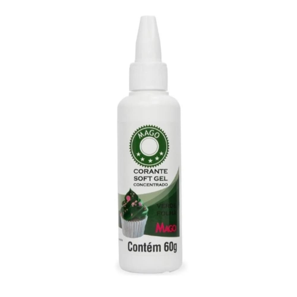 Corante Soft Gel Verde Folha Mago 60g