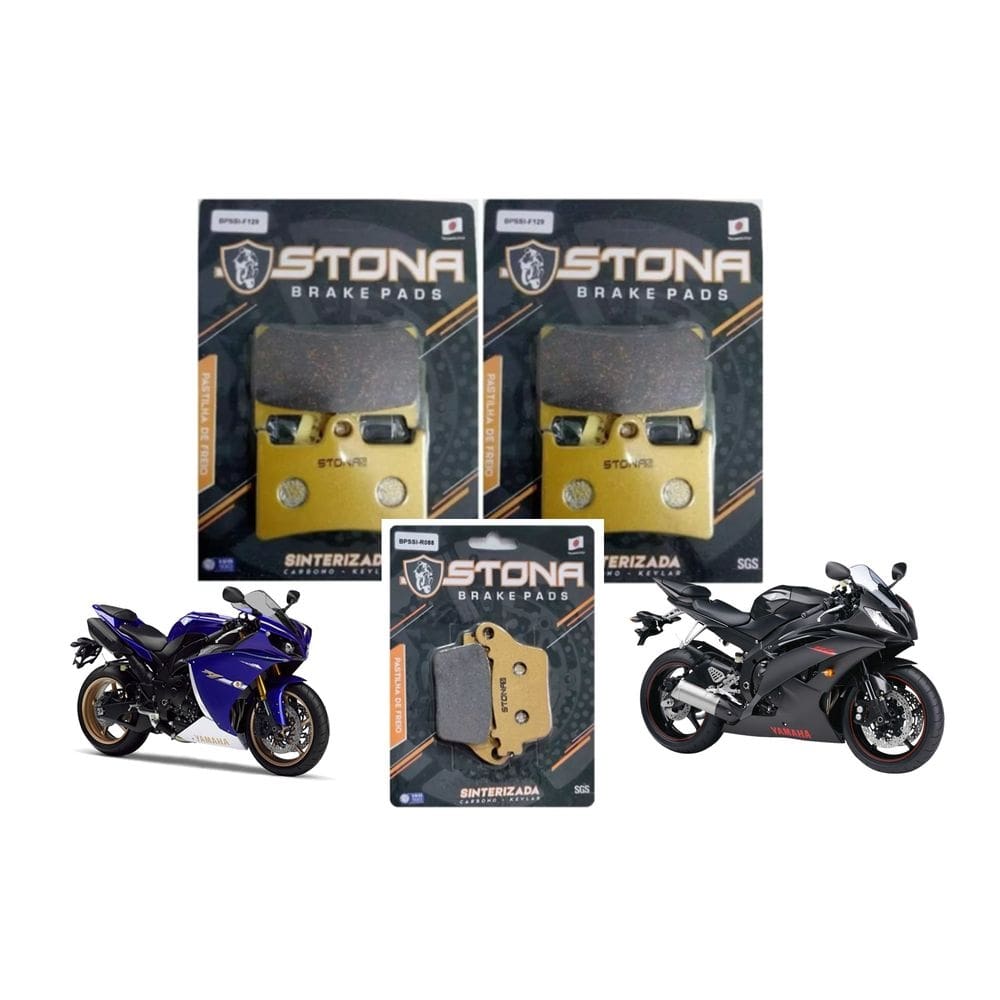 Kit Pastilha Freio Stona D/T YZF R6 600 2021 2022 2023
