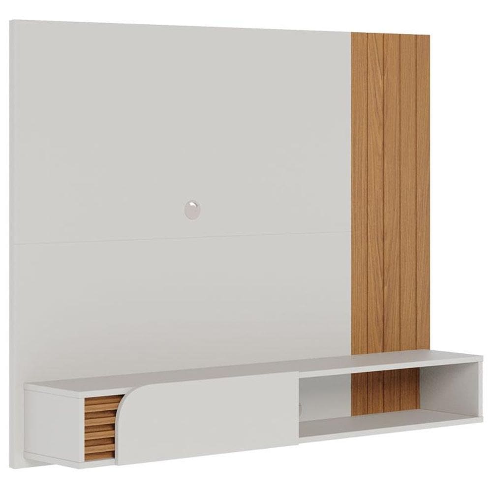 Painel para Tv Home Suspenso Jurerê Off White Matte Freijó - Colibri
