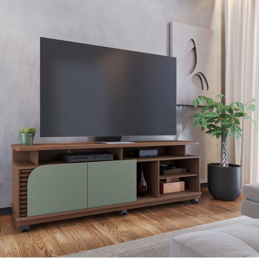 Rack Bancada Ambiente Jurerê 1.8 Amendôa Hortelã - Colibri