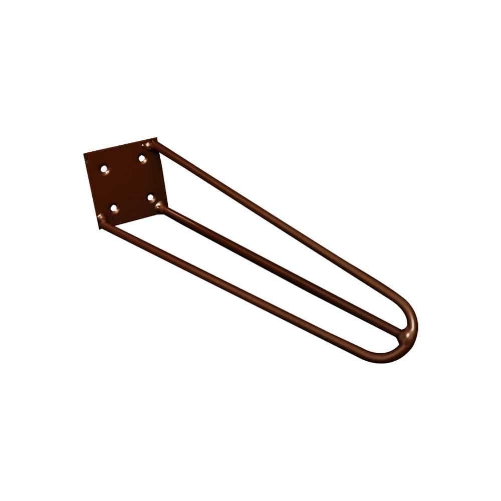 Pé De Metal 60 Cm Hairpin Legs Mesa De Canto Aparador Bronze