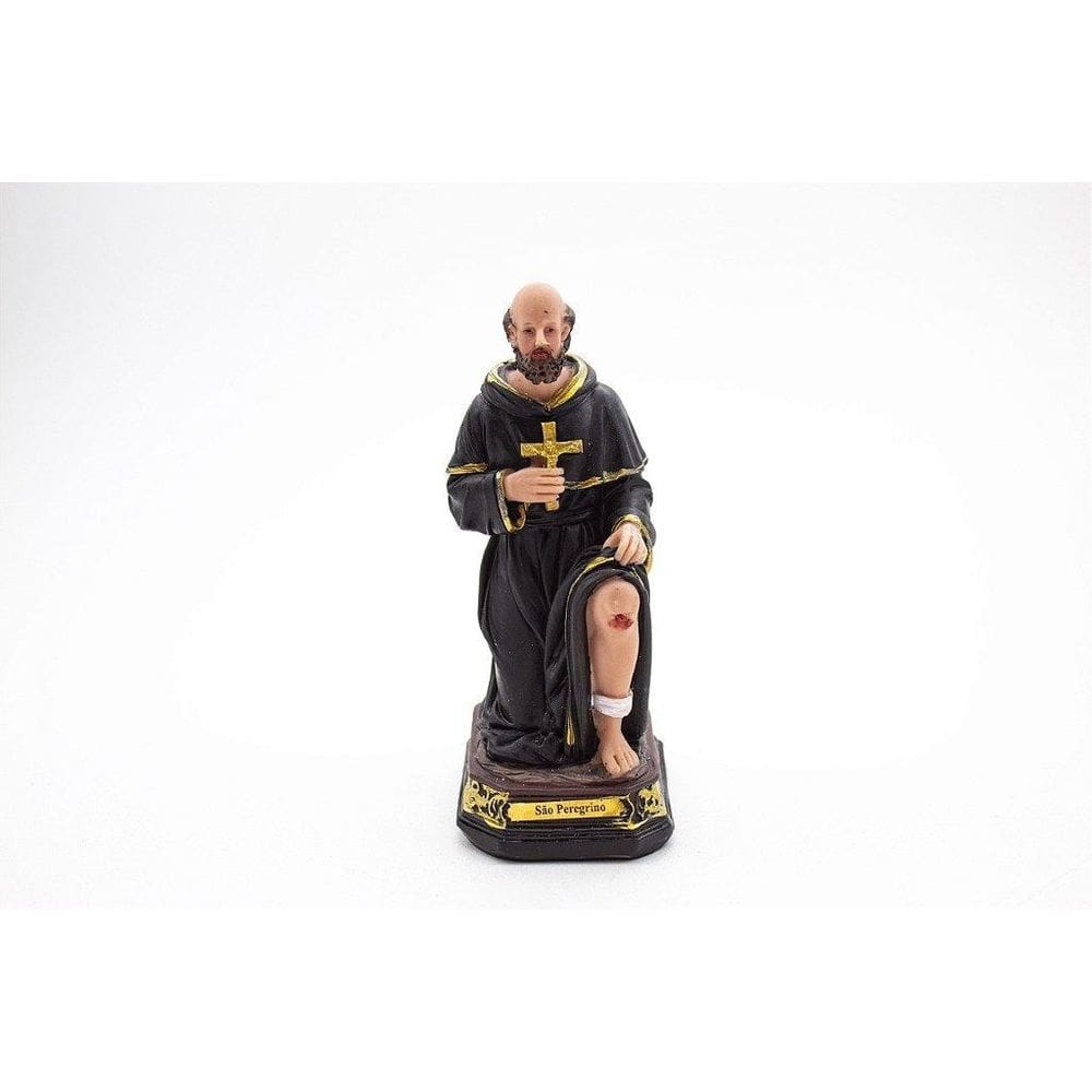 Imagem São Peregrino Importado Resina 12,5 Cm
