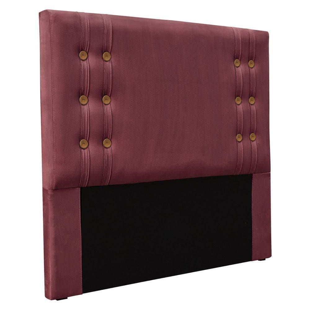Cabeceira Queen 1,60m Genova Veludo Pallazio Vinho