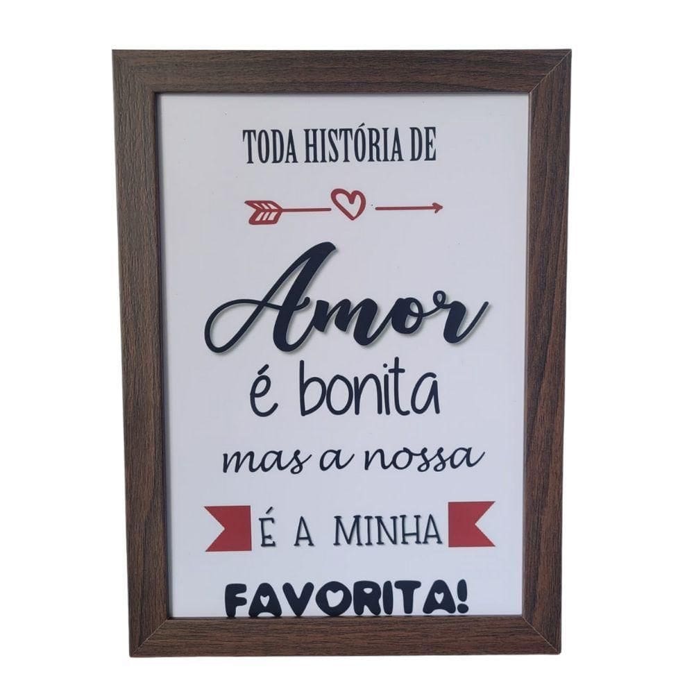 Quadro Decorativo Em Mdf Para Quarto/sala (33x24,5) Quadro 1