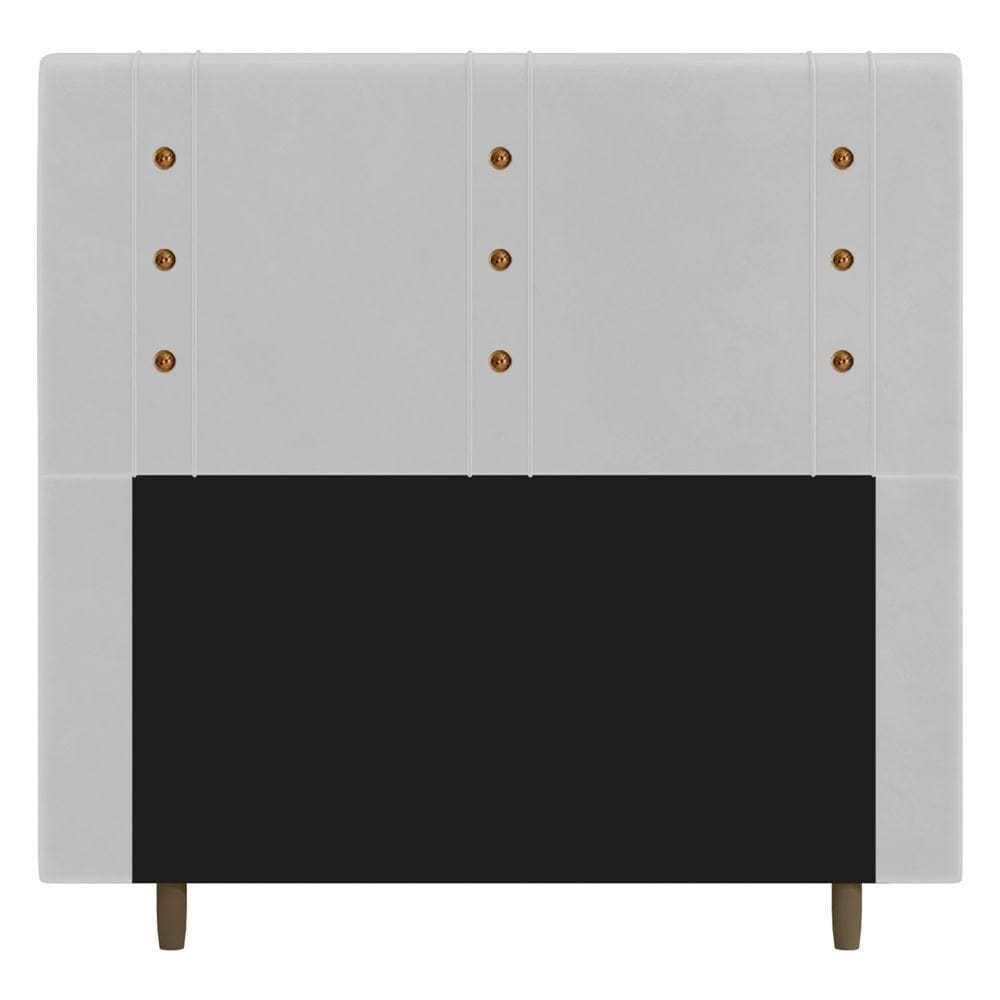 Cabeceira Cama Box Casal King Size Roma 195cm Corano Branco