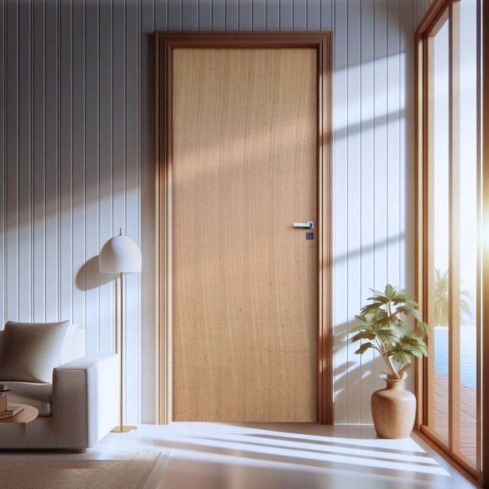 Folha de Porta de Madeira Angelim 210x92cm Uniportas