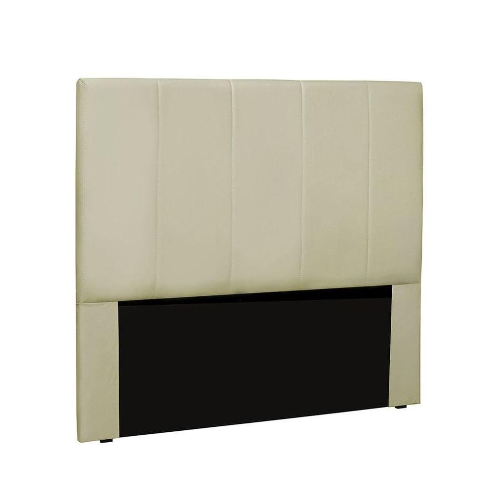 Cabeceira Arizona Cama Box Solteiro 90Cm Corino Bege