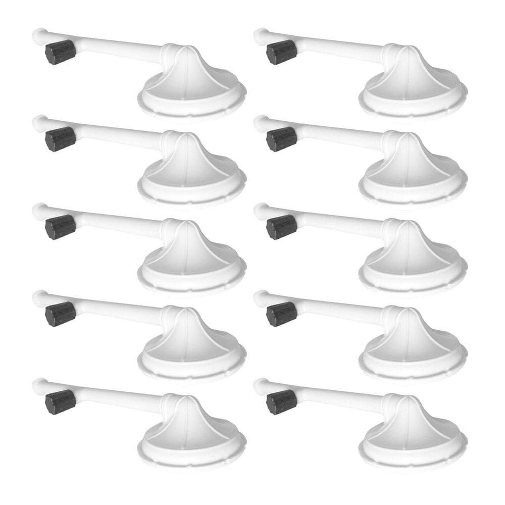 Kit C/10 Chuveiro Ducha Plástico 4 C Registro Branco Akato