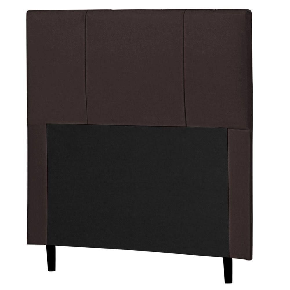 Cabeceira Cama Box Solteiro Donna 90Cm Marrom