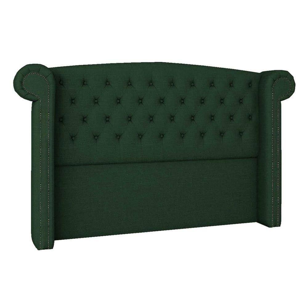 Cabeceira Queen Lyon P04 160 Cm Suede Verde
